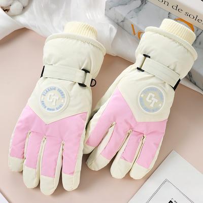 Ski Handschuhe für Damen im Winter Radfahren und Bergsteigen Verdickt Wasserdicht Plus Samt Outdoor Winddicht Kalt Warm Handschuhe