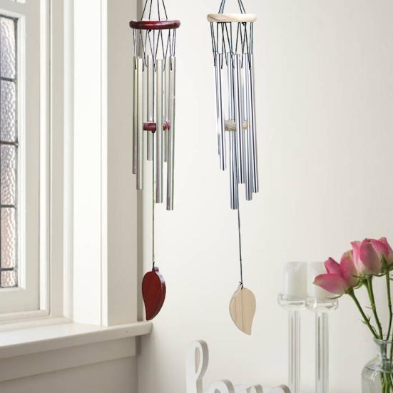 Solid Wood Retro Garden Courtyard Wind Chime Bell Outdoor Hallway Car Ornament