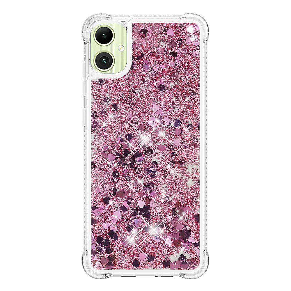 

For Samsung Galaxy A06 4G TPU Case Glitter Quicksand Shockproof Phone Back Cover Pink/Pentagram