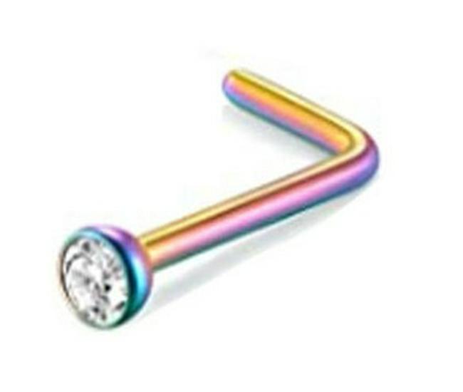 Stainless Steel Nose Ring - Stylish Nose Stud Piercing Jewelry