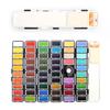 New 18/38/58Colors Fold Solid Watercolor Pigment Paint Set With Water Brush & Gifts Box