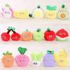 Watermelon Apple Eggplant Garlic Carrot Plush Keychain For Girls Accessory Bag