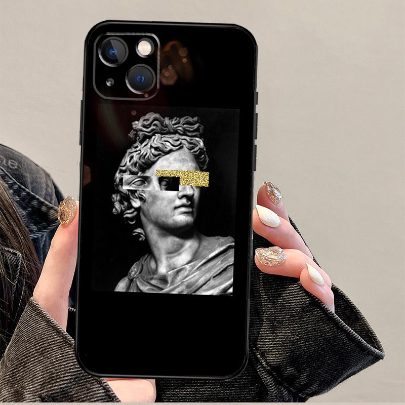 

Greek God Statue Face Phone Case For iPhone 17 Pro Max 14 13 12 11 15 16 Pro Max mini 16 Plus 16e 17 Air Cover iPhone 16Pro MAX