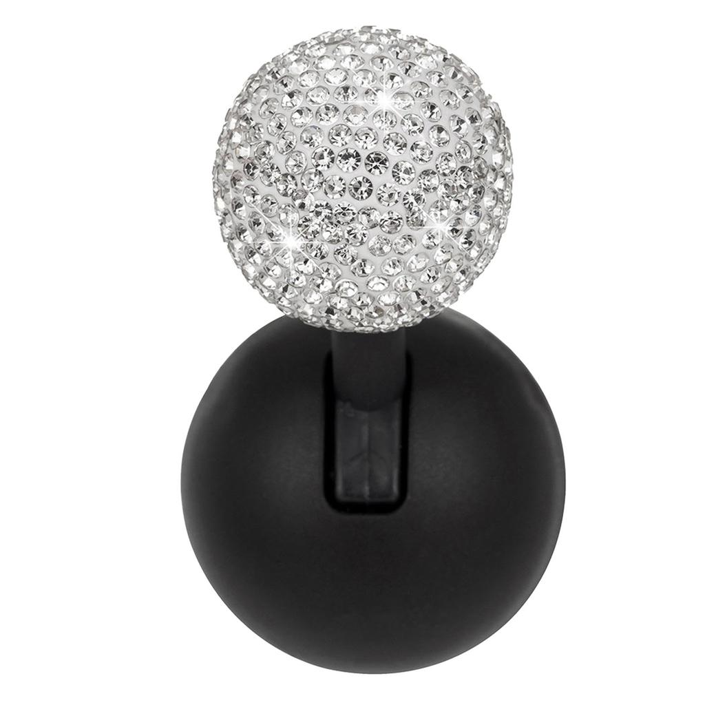Car Push To Start Button Locker, Diamond Studded Car One-Touch Start Rocker Ball, Decorative