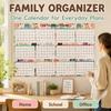 Foldable Yearly Wall Planner Erasable Surface Calendar Planner Sheet New Full Year Planner  School