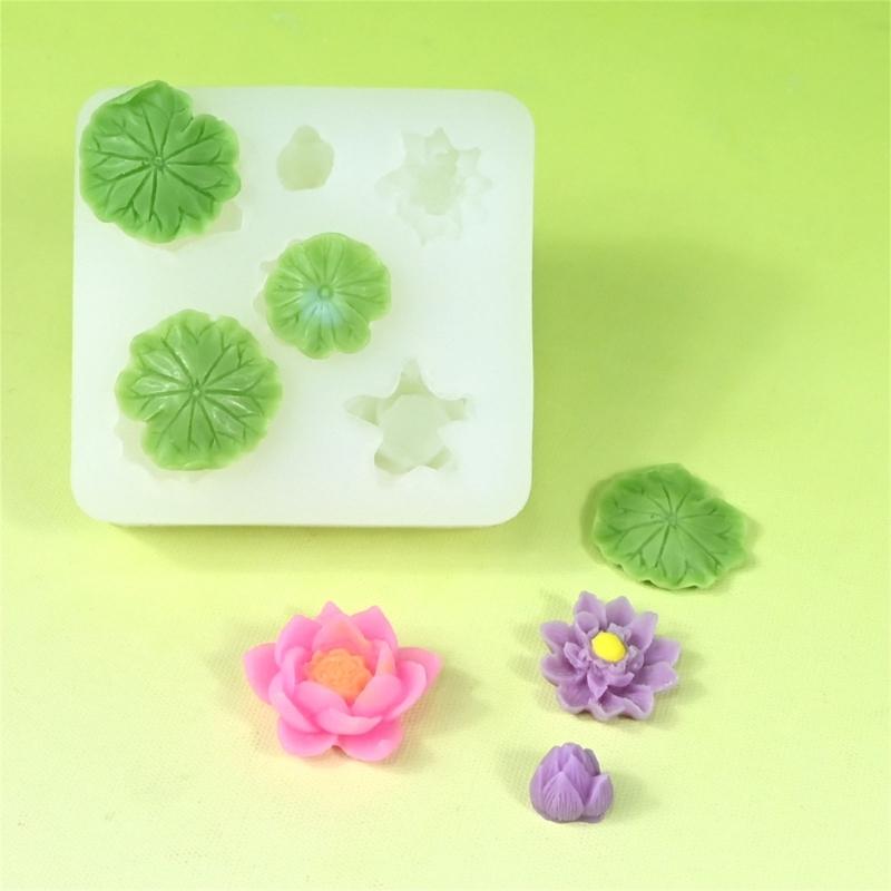 Versatile Lotuses Chocolate and Fondant Molds for Handmade Candy and Cup cake Toppers, Great for Weddings and Birthdays