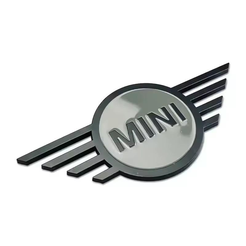 3D Metal Car Rear Badge for Mini Cooper F55 F56 F54 Countryman Clubman JCW R56 R60 F60 Front Emblem Sticker Accessories