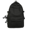 Schoolbag New Large Capacity Backpack Men's Travel Backpack Simple Solid Color Junior High School Student High School Student College Student Female 