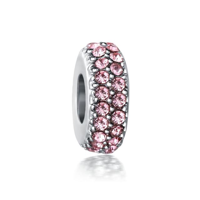 Nový módní náramek Charm Fit Přívěsek s balónkem Přívěsek na dudlík pro miminko růžová koloběžka Visací přívěsek 925 Stříbrné šperky