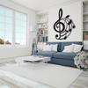 Musical Notes Metal Wall Art Silhouette Decor Painting Home Iron Craft Halloween Christmas New Year Gift
