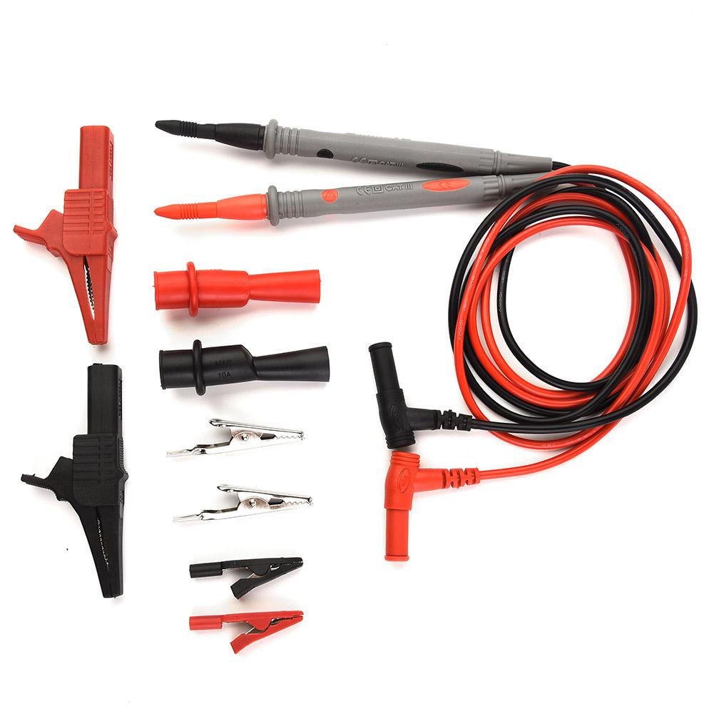 Clamp Multimeter Cable Probe Kit 1000V 10A Including For Alligator Clips for Safe and Reliable Electrical Testing