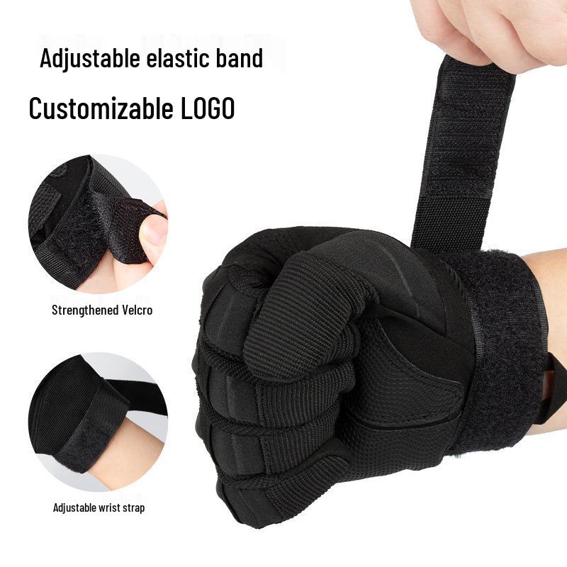 Black Hawk Tactical Touchscreen Combat Gloves - Full Finger, Anti-slip, Wear-resistant Men's Special Forces Gloves