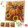1 Set Kit Pittura con Diamanti Tema Autunnale Quadro con Punti di Diamante Kit Pittura Perle Regalo del Ringraziamento