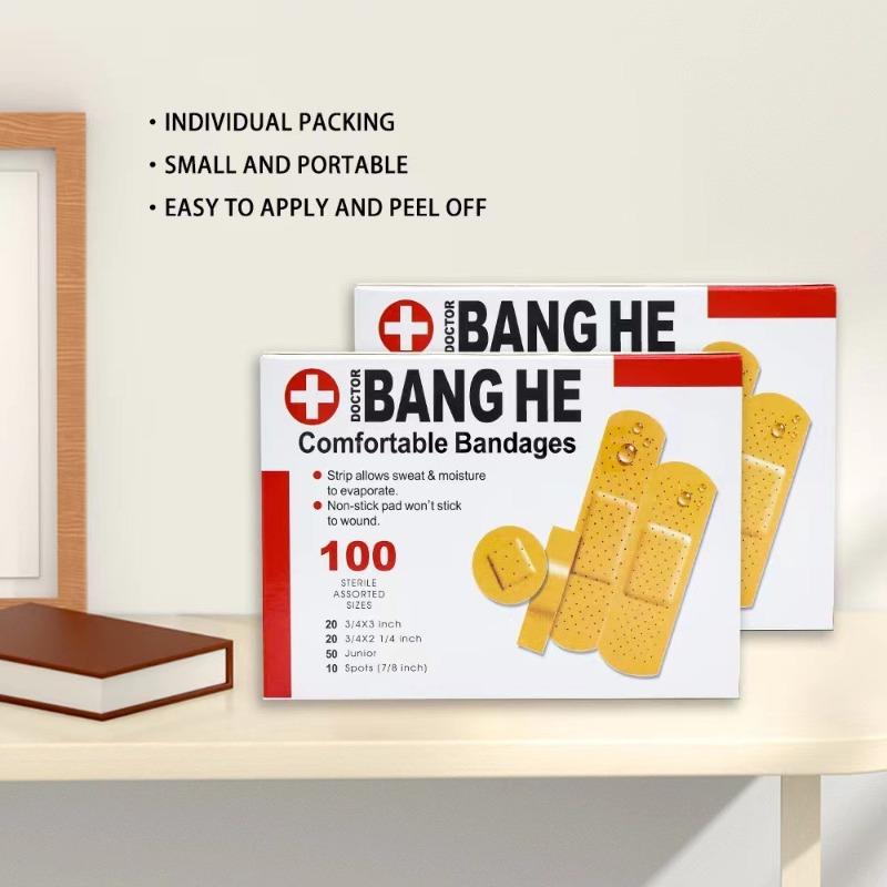 Composite Type PE Breathable Daily-use Breathable Waterproof Bandage Set with Special-shaped Patches