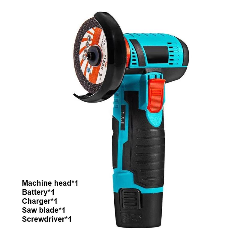 Micro Brushless Angle Grinder 12 V, Grinding, Cutting, Polishing, Sanding