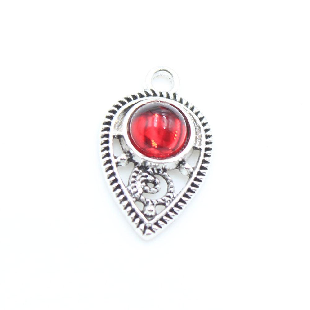 

10 pieces of retro 12 * 20mm water droplet flat back alloy DIY antique style earrings necklace bracelet decorative pendant