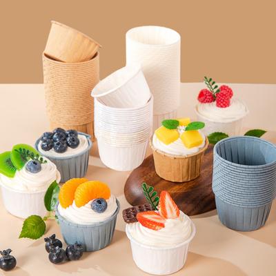 50 ks pohárov na koláče odolné voči vysokej teplote Mastný papier Vodotesný Jednorazové poháre na pečenie s jednoduchým vytiahnutím z formy