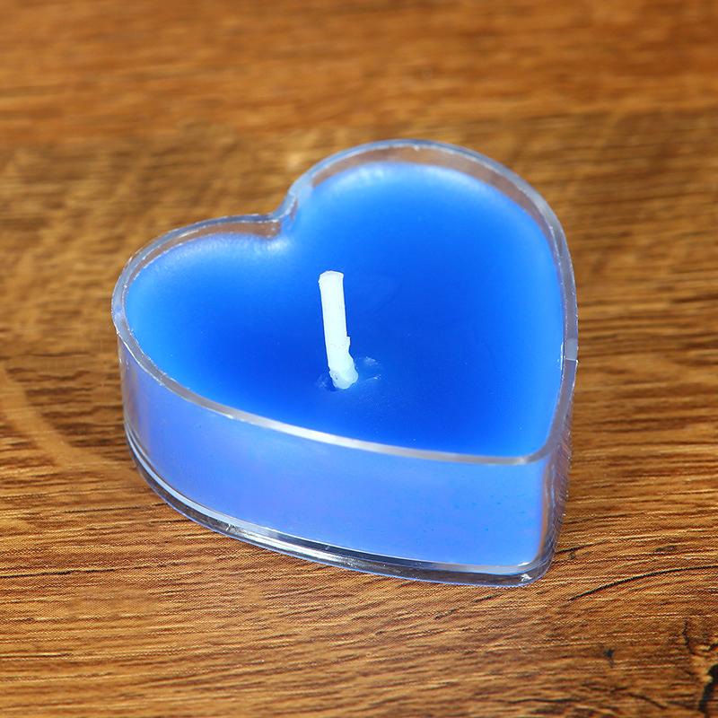 9Pcs/Box Propose Candlelight Heart-Shaped Small Candle Valentine's Day Romantic Love Candle Aromatherapy Box-Packed Confession