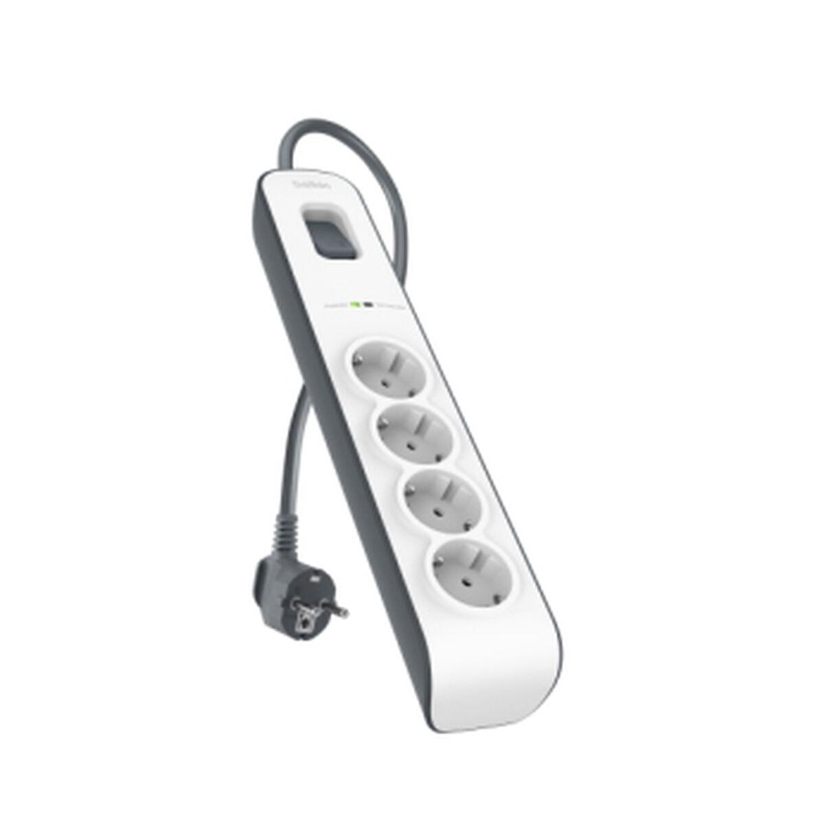 

4 Удлинитель розетки Schuko с выключателем Belkin BSV400VF2M Белый