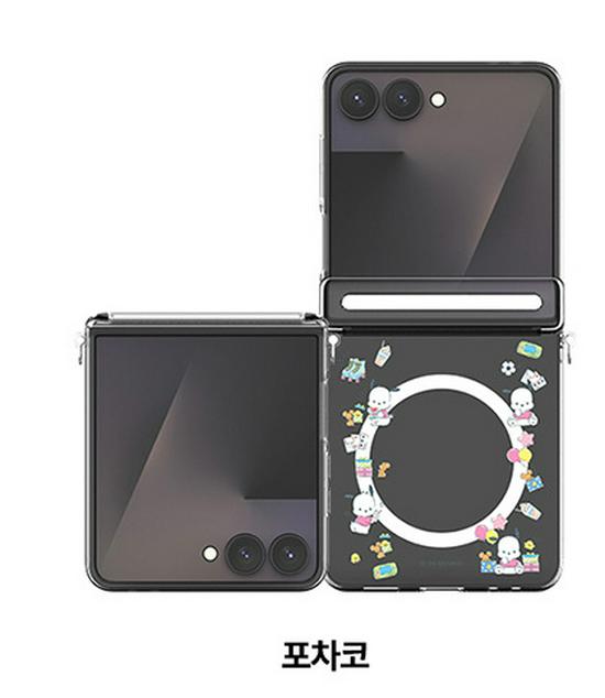 Korean Ultra-thin Hello Kitty Samsung Z Flip7 Transparent Magnetic Case Samsung Z Flip6
