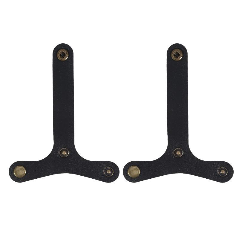 2Pcs T-Shape Luggage Hanging Belt Leather Buckle Anti-Loose Suitcase Strap Travel Bag Accessories