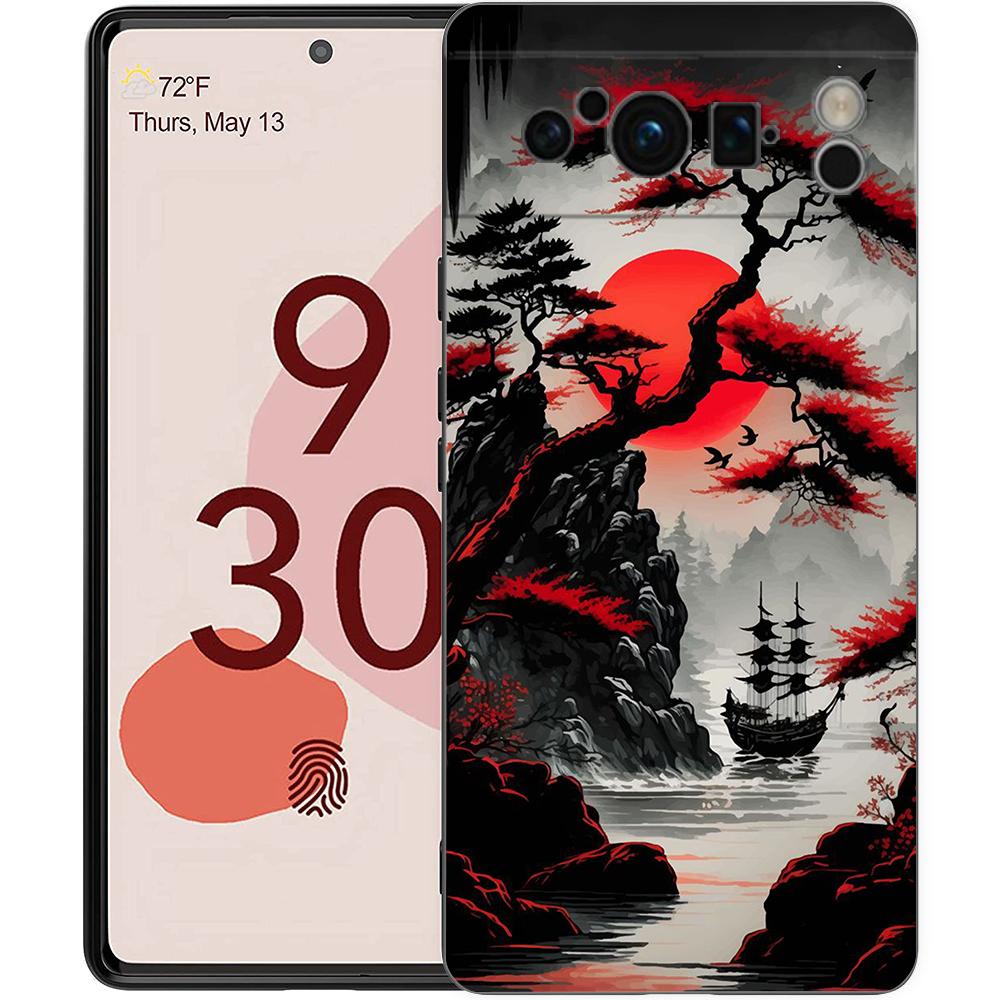 

Японский Bushido Samurai для Google Pixel 8 7 6 Pro 6A 5G черный чехол для телефона Мягкая противоударная задняя крышка силиконовый чехол из ТПУ Pixel 8
