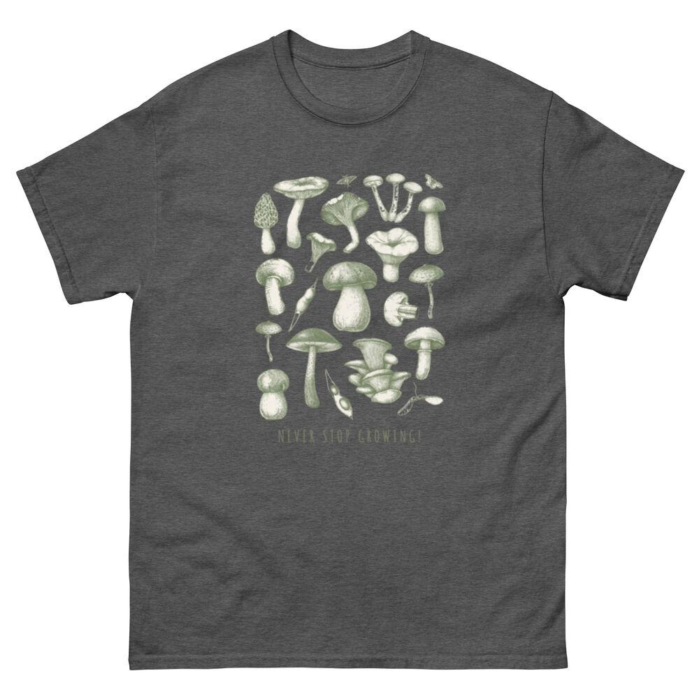 

Mushroom T-Shirt - Never Stop Growing Unisex T-Shirt XL
