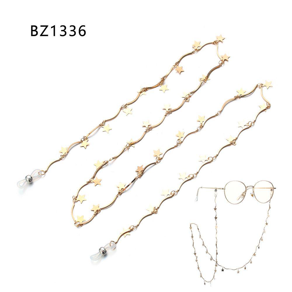 Accessories Sunglasses Holder Necklace Reading Glasses Lanyard Metal Eyeglass Chain Pearl Stars