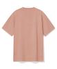 BEENTRILL Vintage Taping One-Point Dyed Short Sleeve T-Shirt (Deep Pink)