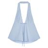 Zaprha 2025 Summer New Fashion Sexy Bowknot Decoration Neck Collar V-neck Sling Top 2935002