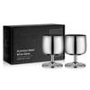 Stainless Steel Wine Glass Stainless Steel Stemmed Goblets Drinkware For Dinner Party