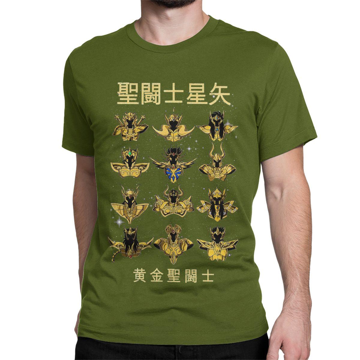 

Knights Of The Zodiac Japanese Anime T-Shirts Men Women Round Neck 100% Cotton T Shirt Saints Seiya Short Sleeve Tees Clothing 4XL