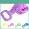 Luxurious Double Sided Back Scrubber Silicone Bath Shower Body Brush With Handle Strap