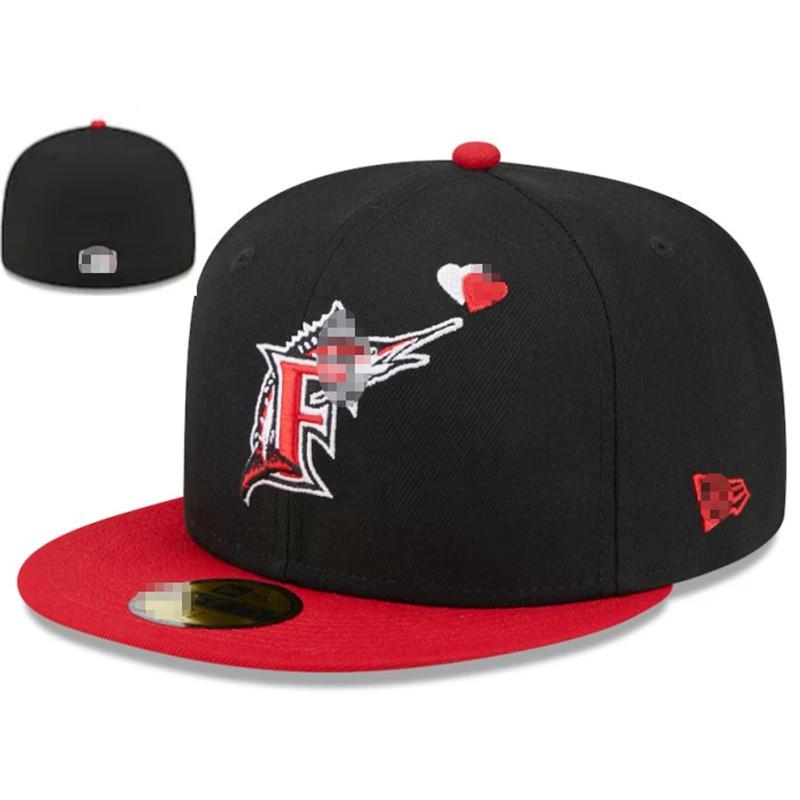 MLB Baseball Commemorative Fitted Hat American League Flat Brim Cap Fashion Sizes