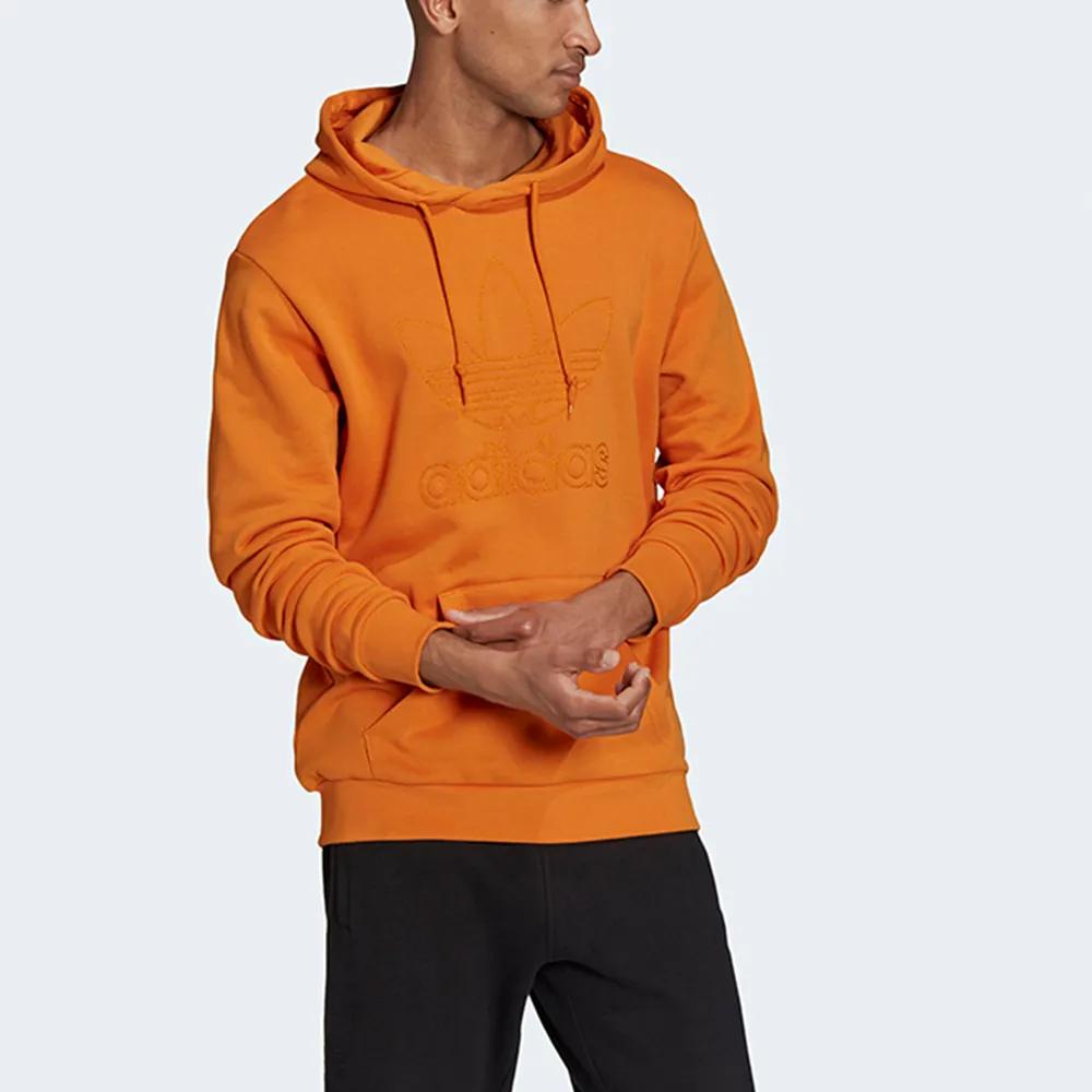 Adidas Originals Sweatshirts Men's Orange Hooded Moderate Regular (Unisex) Sweatshirts H13503