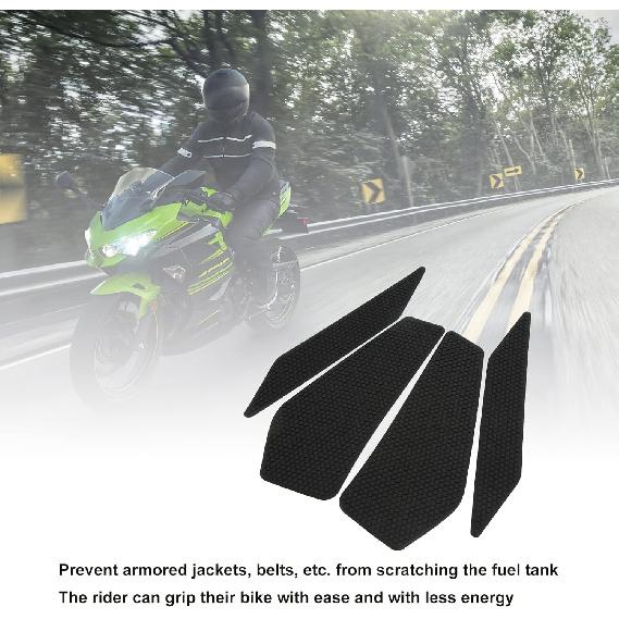 

Motorcycle Traction Pad Motorcycle Gas Traction Pad Side Fuel Knee Grips Decal Antislip Sticker Replacement for 400 2018‑2021