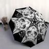 Cats Mandala Themed Eight Rib Automatic Folding Umbrella Is Suitable for Both Men and Women, Making It A Perfect Christmas and Valentine's D