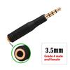 3.5mm Male to 3.5mm 3/4 Poles Female Jacks Stereo Adapter Headphone Extension Cable Adapter for Phone Laptop Computer