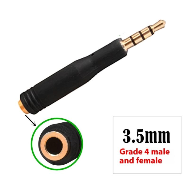 3.5mm Male to 3.5mm 3/4 Poles Female Jacks Stereo Adapter Headphone Extension Cable Adapter for Phone Laptop Computer