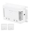 433MHz Wireless Switch Remote Control Double Control Panel Relay Transmitter AC85‑250V