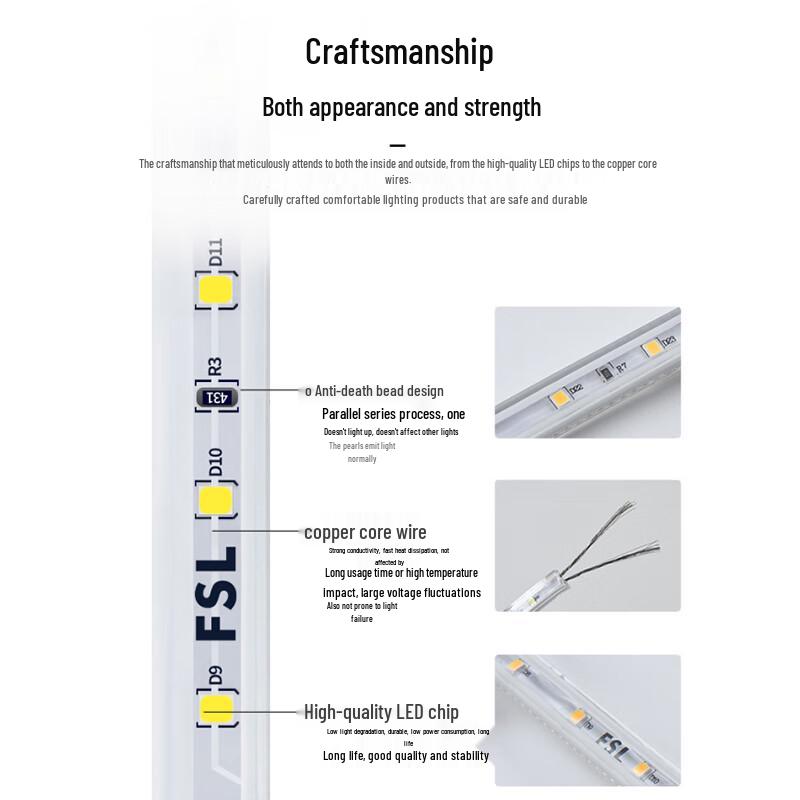 FSL 2835 LED-Streifenlicht mit doppelter Reihe