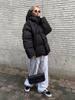 Women's 2024 Winter Hooded Cotton Jacket - Solid Color, Loose Fit, European & American Style