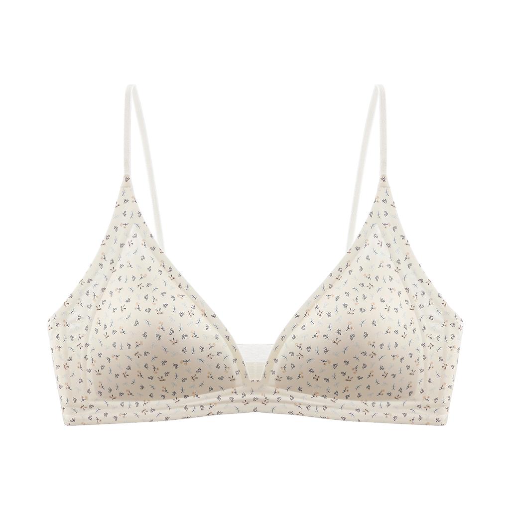 Intimo Estivo Sottile Sexy con Spalline Sottili Comodo Triangolo Traspirante Senza Cuciture per Ragazze