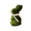 Artificial Moss Rabbit Sculpture With Plush Texture Ideal For Bookshelf Centerpieces Or Gift Decorative Ornament