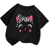 Girls Short Sleeve Tops Summer T-Shirt Cute Cat Graphic Tees Shirts Cotton Tshirts Gifts