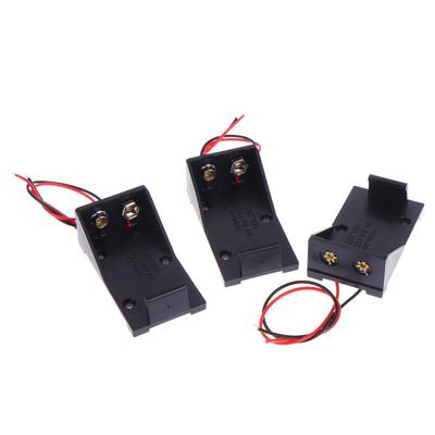 5/10 PCS Porte-pince pour pile 9V Boîtier de pile 9V Boîte de pile 9V Avec fils d'alimentation Accessoires DIY