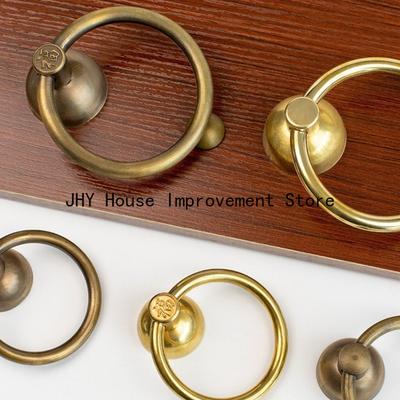 Antiker massiver Messing Türklopfer für Holztüren Robuster Möbelgriff für Wohnkultur Premium-Qualität Langlebiges Design Retro-Stil