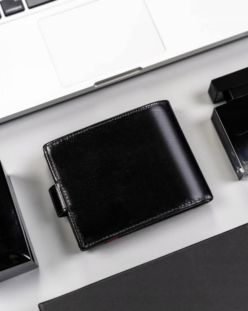 Elegancki pojemny portfel skórzany z RFID Rovicky