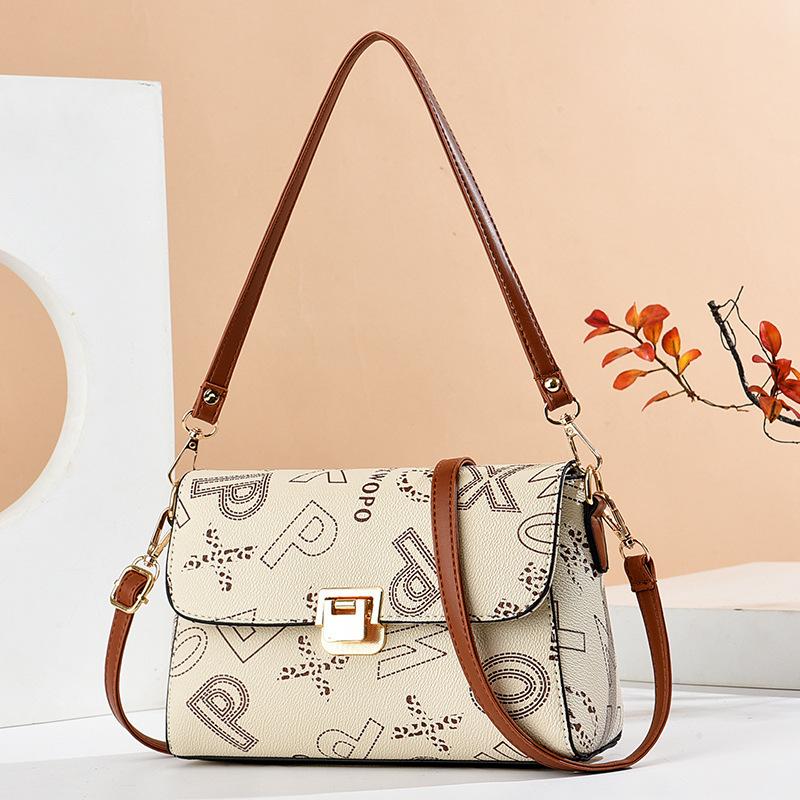 Bags Women's Large Capacity Fashion Versatile Women's Bags New Clutch Bags Women's European and American Fashion Printed One Shoulder Crossbody