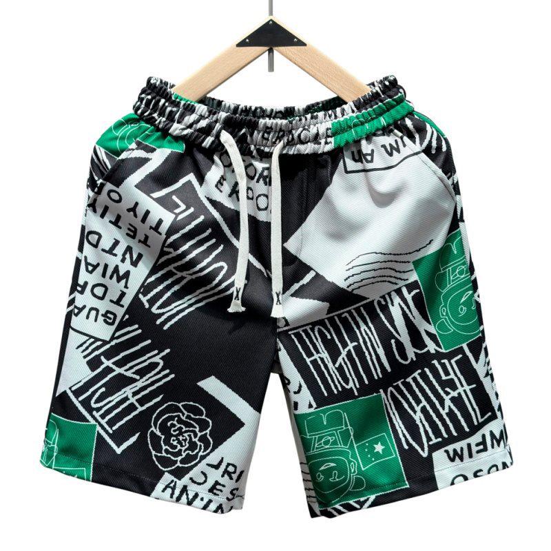Men's Trendy Versatile Beach Pants: Summer Casual, Loose, Slimming, High-Grade Sports Shorts